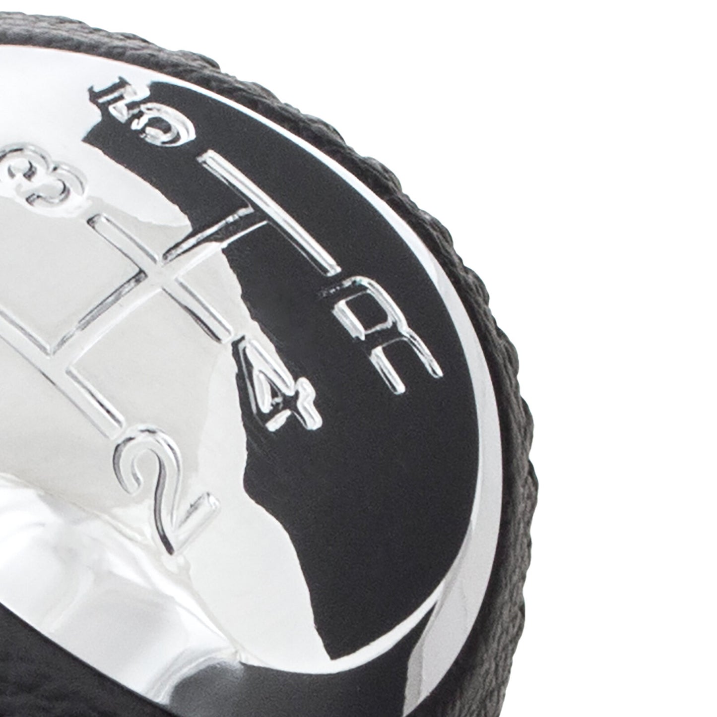 Mazda 5 05-10 gear knob BLACK LEATHER 5 SPEED 10 MM