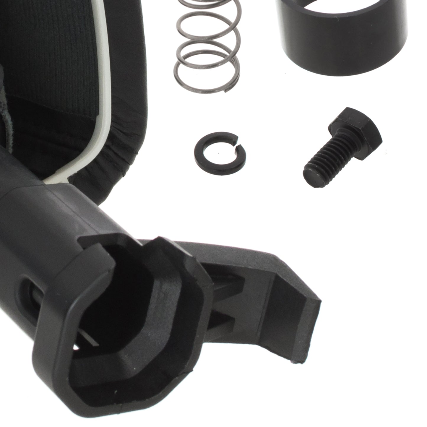Mercedes Vito / V-Class W447 2014- gear knob BLACK + SILVER + BLACK gaiter with frame WHITE 6-SPEED DIAGRAM