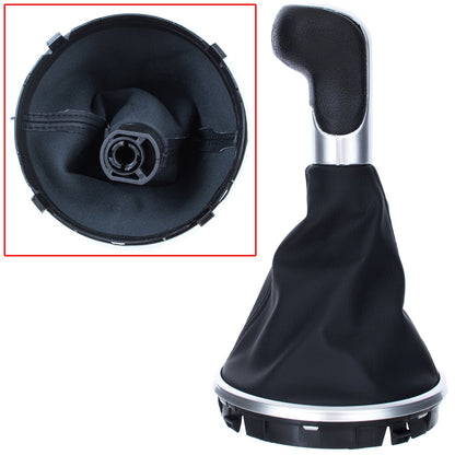 Skoda Fabia II 07-12 gear knob CHROME + GAITER