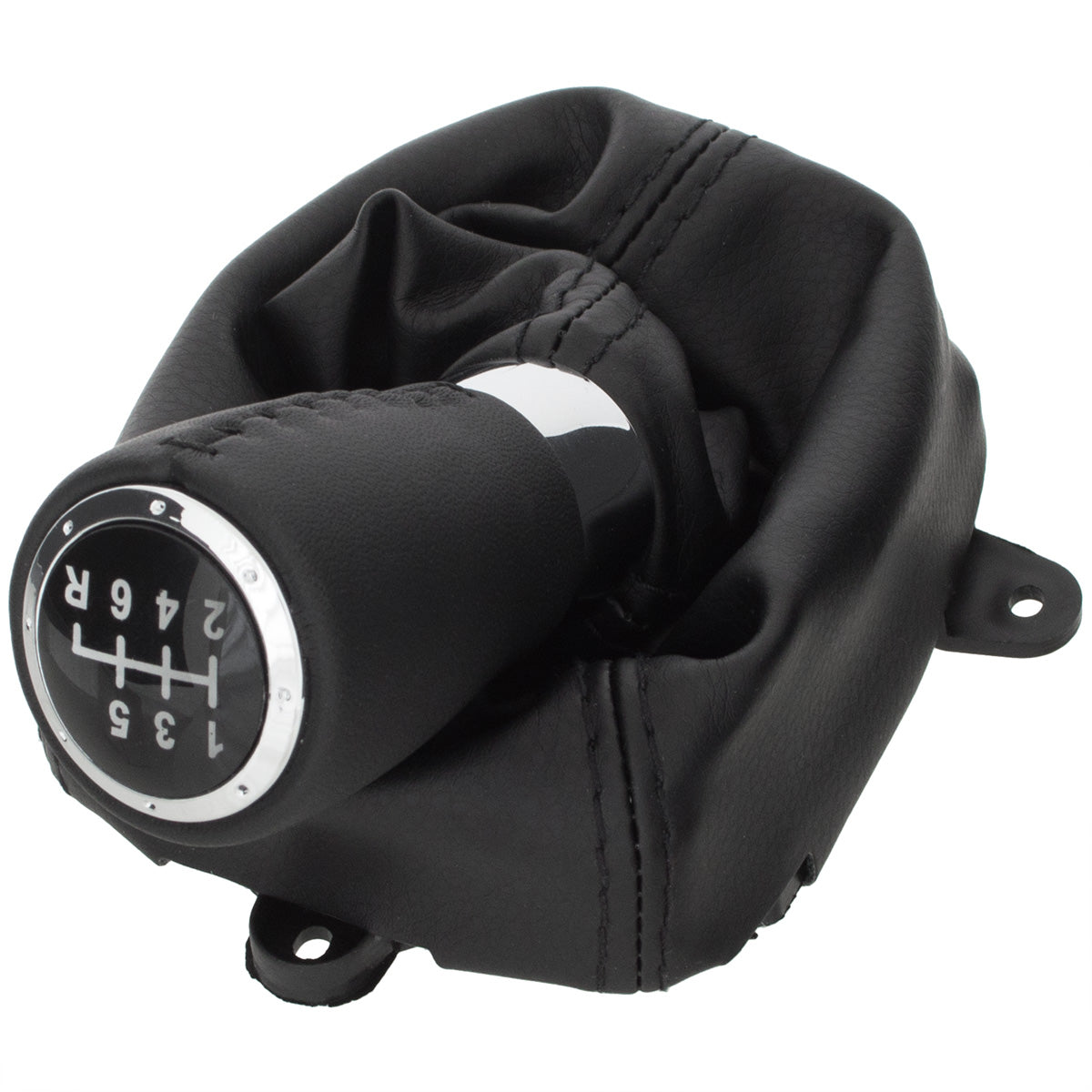 Honda Accord VIII 2008 - BLACK gear knob + BLACK gaiter with frame 6-SPEED