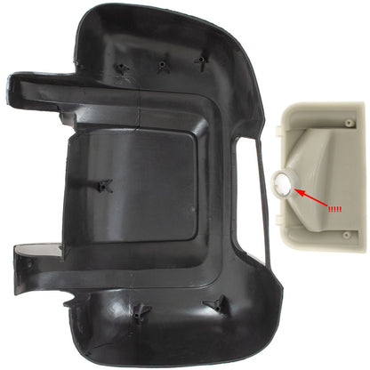 Fiat Ducato III 2006- exterior mirror housing + INDICATOR right