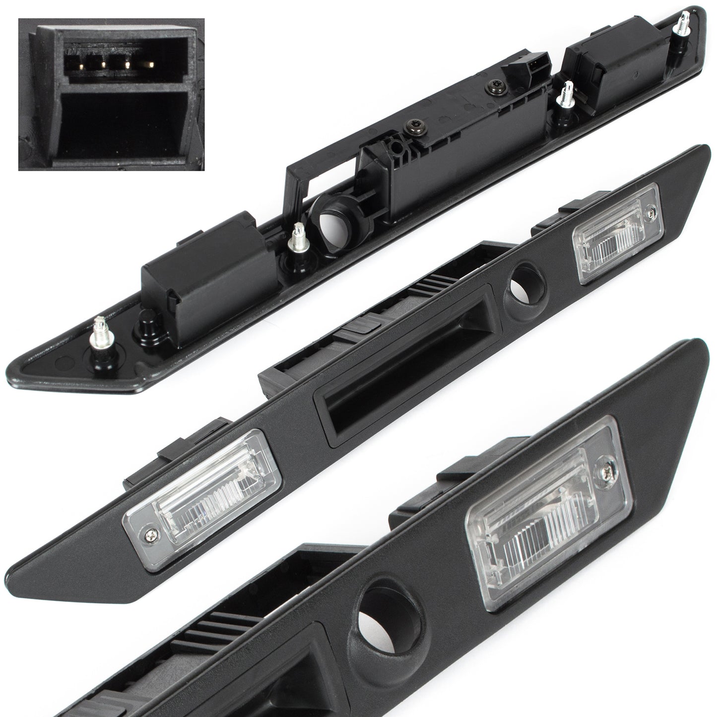 Audi A4 B7 04-08 license plate light strip with tailgate opening microswitch