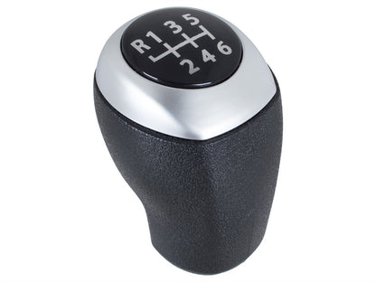Hyundai i20 07-12 gear knob BLACK + SILVER 6 SPEED