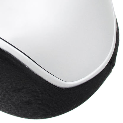 Ford Kuga I II gear knob BLACK ECO-LEATHER + SILVER + RED SCHEME 6 GEARS