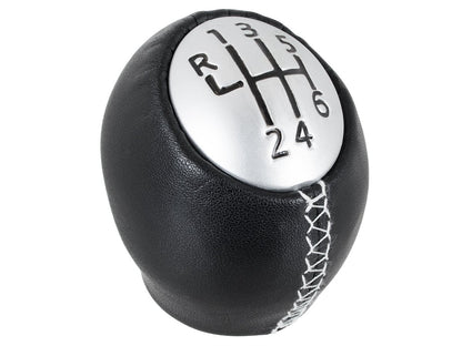 Renault Laguna II Gear knob 6 SPEED BLACK LEATHER + SILVER