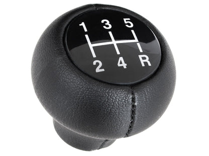 Saab 900 CROCODILE 78-93 gear knob BLACK ECO LEATHER 5 SPEED