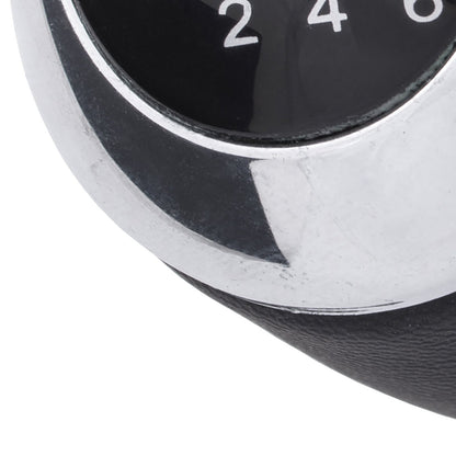 Mazda 3 06-12 gear knob BLACK + CHROME 6-SPEED