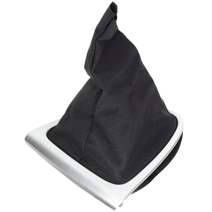 Renault Clio IV 12-20 gearstick gaiter BLACK + SILVER frame