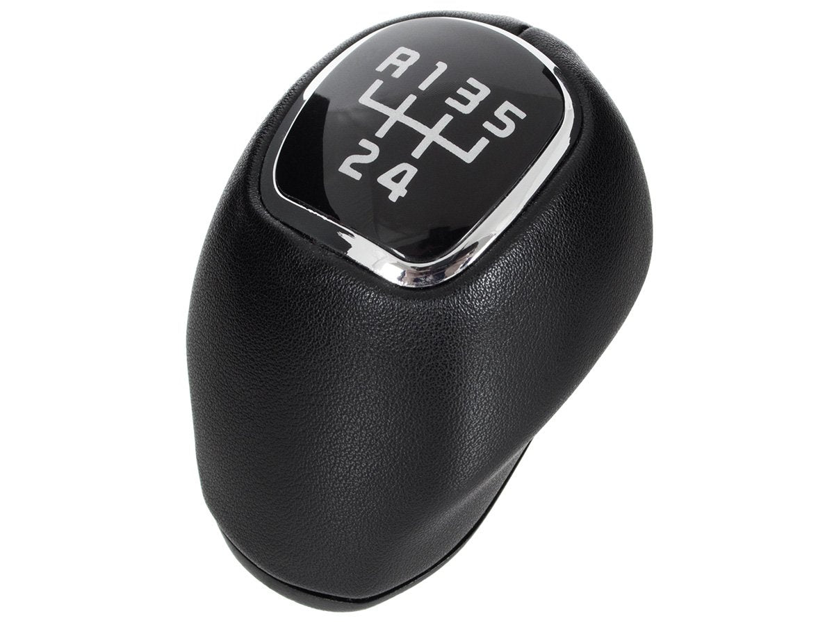 Hyundai i30 07-12 gear knob BLACK LEATHER 5 SPEED