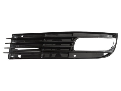 Audi A8 D3 FL 08-10 WITH FOG LIGHTS bumper grille BLACK left