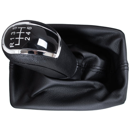 Audi A4 B8 07-15 Gear knob BLACK 6 SPEEDS + BLACK GAITER