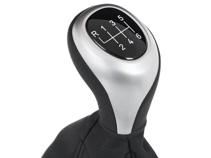 BMW 4 F36 Gran Coupe 2014- gear knob BLACK / SILVER 6-SPEED + GAITER