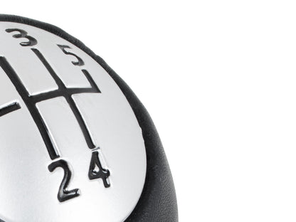 Renault Espace IV Gear Knob 5 SPEED BLACK LEATHER + SILVER