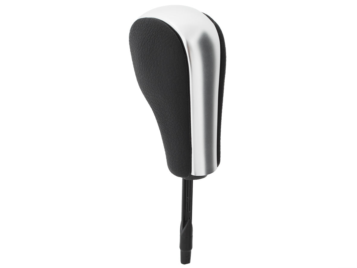 BMW 1 E81 E82 E87 E88 04-13 AUTOMATIC gear knob BLACK + SILVER - SHORT SHIFTER