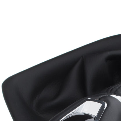 Seat Leon III 12-17 gear knob BLACK ECO-LEATHER + gaiter with frame 6 SPEEDS