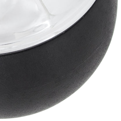 MINI R50 00-06 Gear knob BLACK + CHROME + SILVER CAP 5 SPEEDS