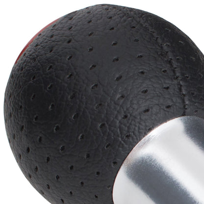 Audi A4 B6 00-04 BLACK gear knob + RED RING 5 GEARS