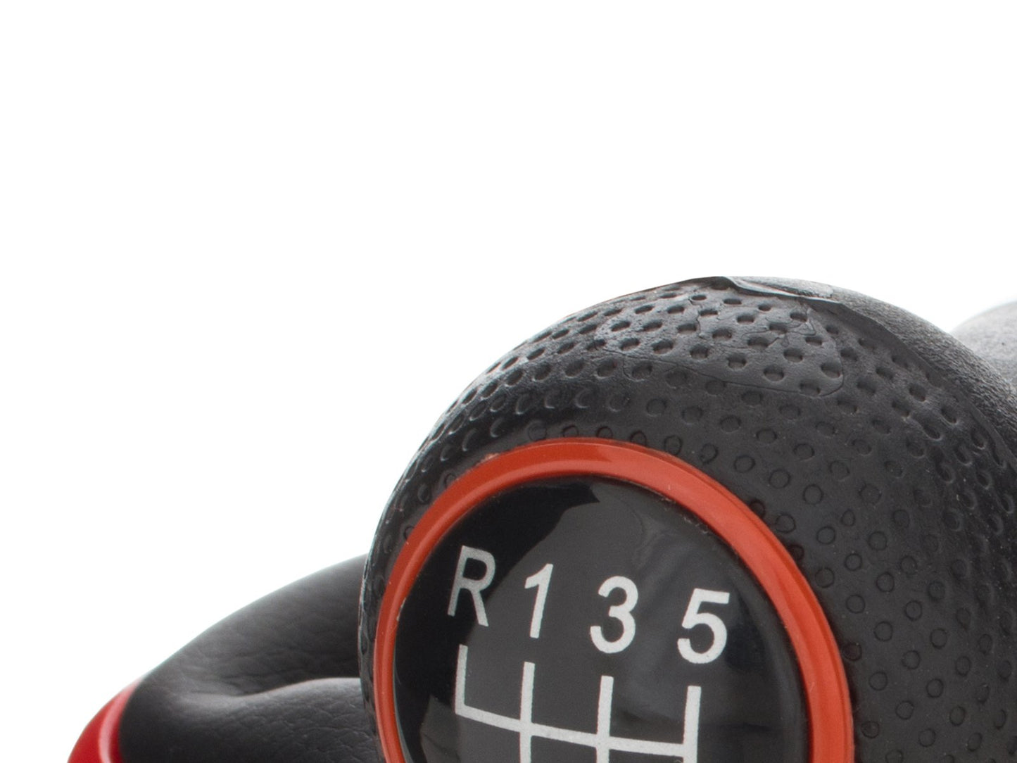 VW Golf IV 97-06 gear knob + GAITER WITH RED FRAME 6 GEARS 12 MM