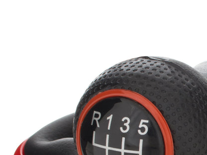VW Golf IV 97-06 gear knob + GAITER WITH RED FRAME 6 GEARS 12 MM