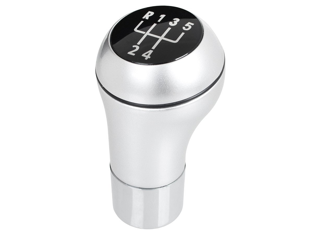 BMW E39 E46 E53 E60 E61 E81 E82 E83 E85 E87 E90 E91 E92 E93 Gear knob SILVER+CHROME 5 SPEEDS