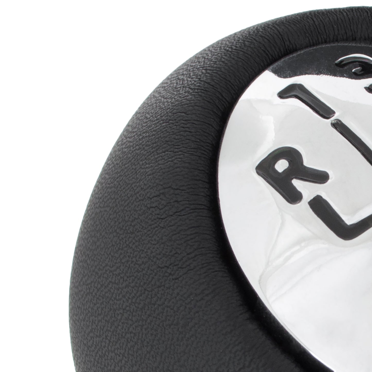 Renault Megane II III Gear knob 6 GEARS BLACK LEATHER + CHROME