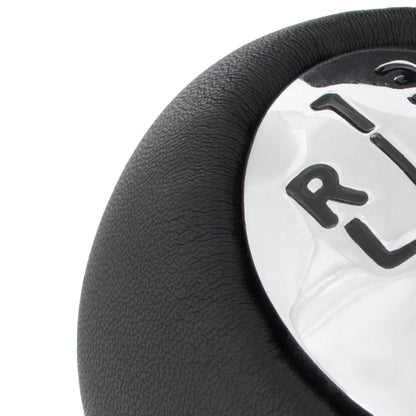 Renault Megane II III Gear knob 6 GEARS BLACK LEATHER + CHROME