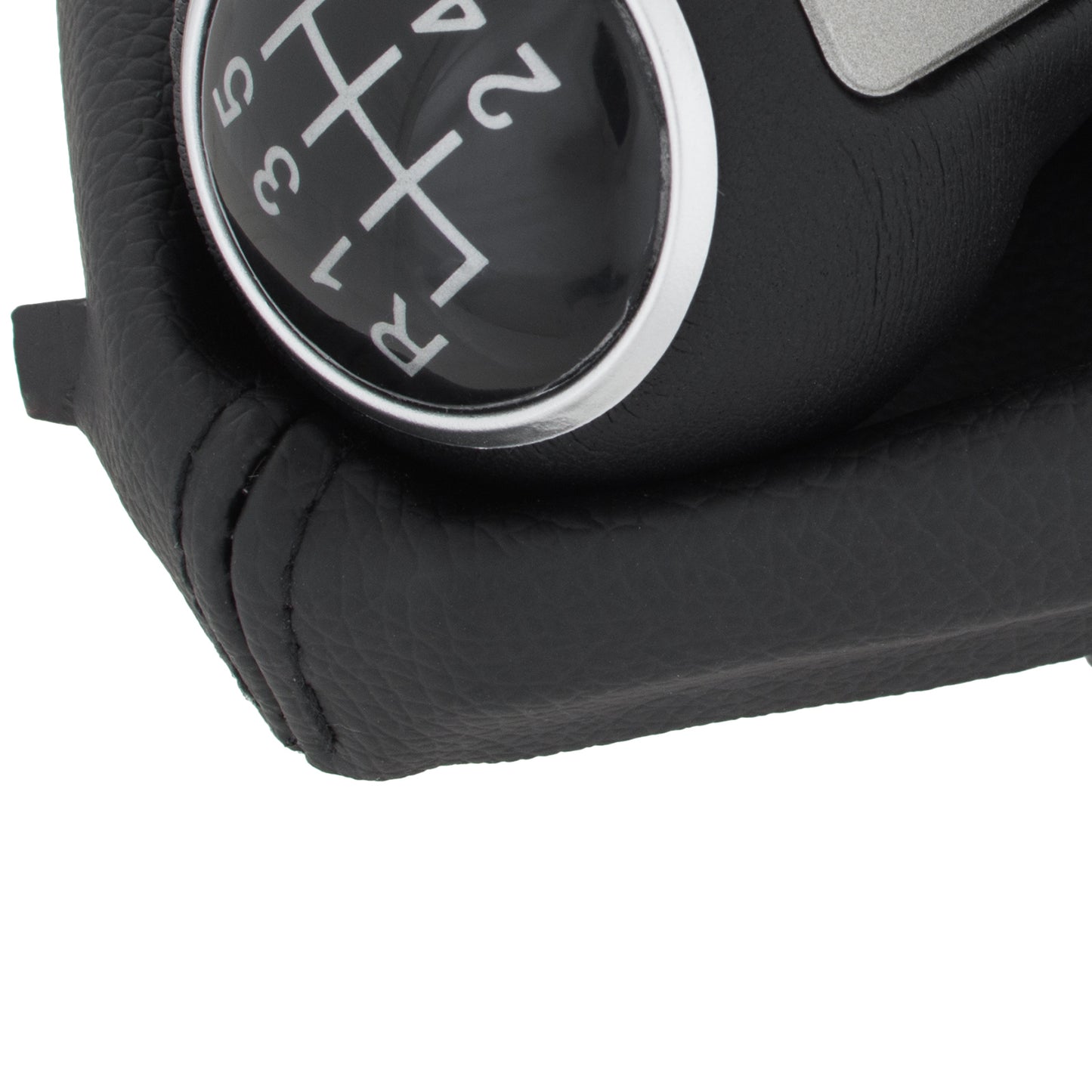 Seat Altea XL 2006- BLACK LEATHERETTE gear knob + gaiter with frame 6 SPEEDS