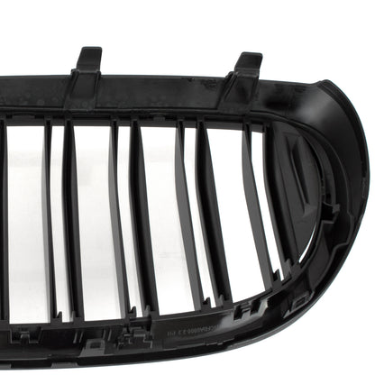 BMW 7 G11 G12 2015- Grilles between headlights (kidneys) left + right set. BLACK GLOSSY DOUBLE BAR