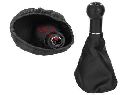 Seat Leon I 99-06 gear knob BLACK + GAITER 6 SPEED