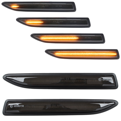 Ford Mondeo IV 07-15 LED Side Indicator SMOKED DYNAMIC 2 pcs. SET