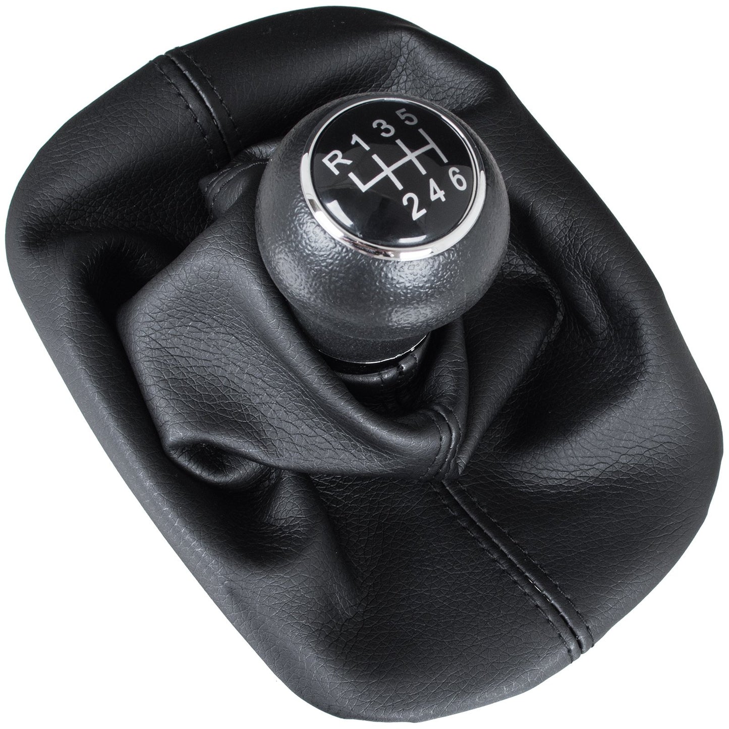 VW Passat B5 FL 00-05 BLACK gear knob + gaiter with frame 6 SPEEDS