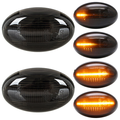 Smart Fortwo 450 98-07 LED Smoked Dynamic Side Indicator 2 pcs. Set