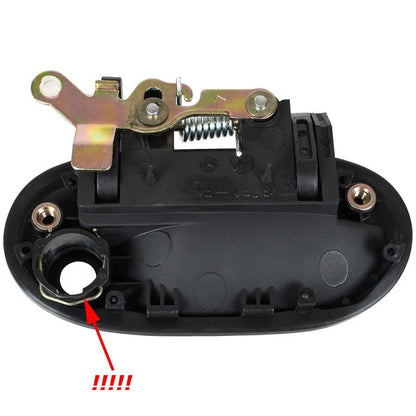 Hyundai Accent 94-00 klamka zewnętrzna przednia Z CYLINDERKIEM lewa