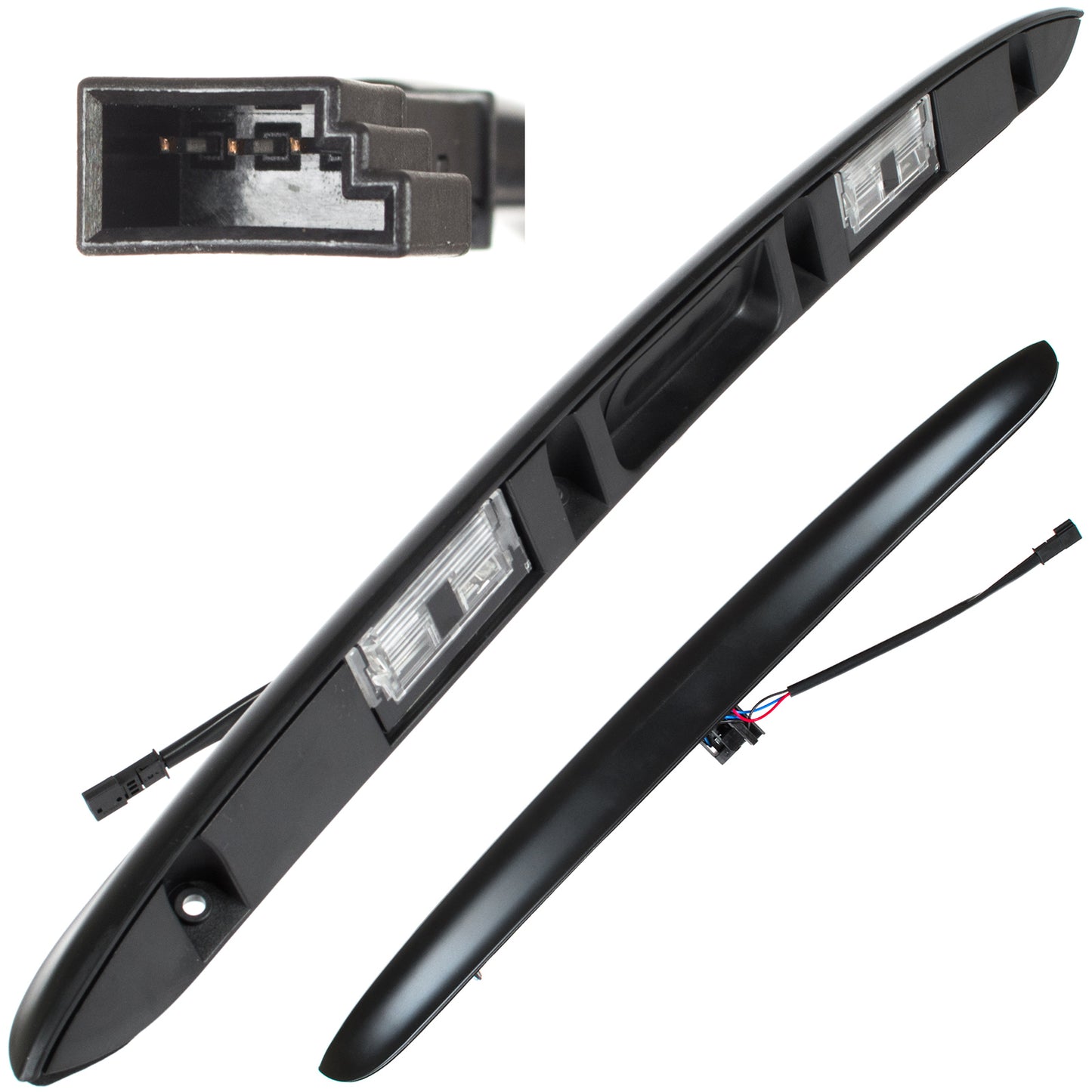 BMW 3 E46 97-05 SEDAN COMPACT License Plate Light Trim Panel with Tailgate Opening Microswitch