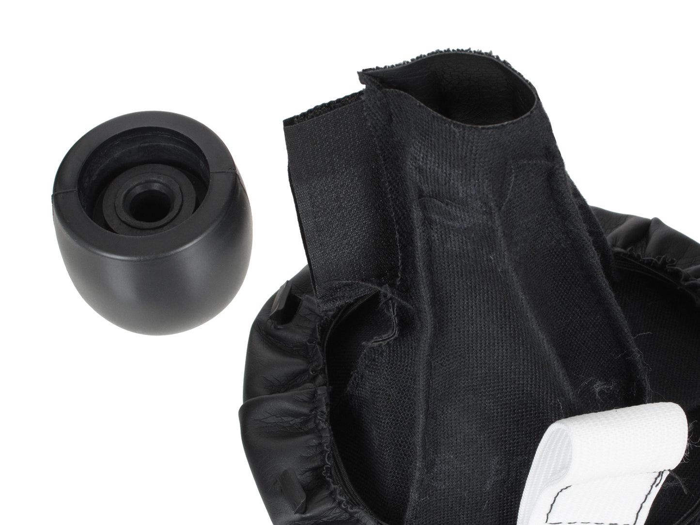 Fiat Panda II 03-12 gear knob BLACK + GAITER 5 GEARS