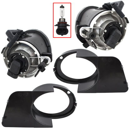 BMW 5 E39 M-Package M5 96-03 SMOKED fog lights with bezels left + right 4 pcs. SET
