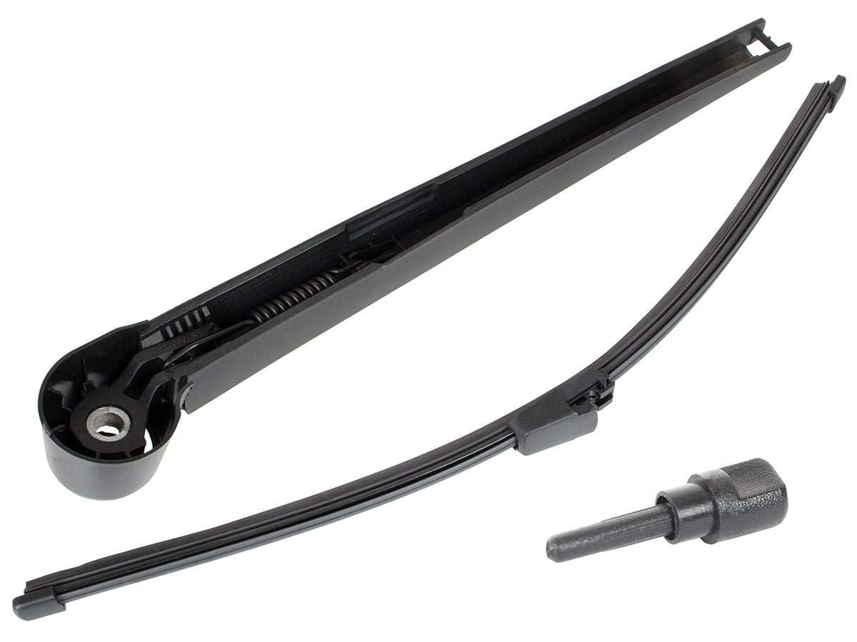 VW Caddy 2004 - TAILGATE VERSION rear wiper arm + blade + rear window washer nozzle 2 pcs SET