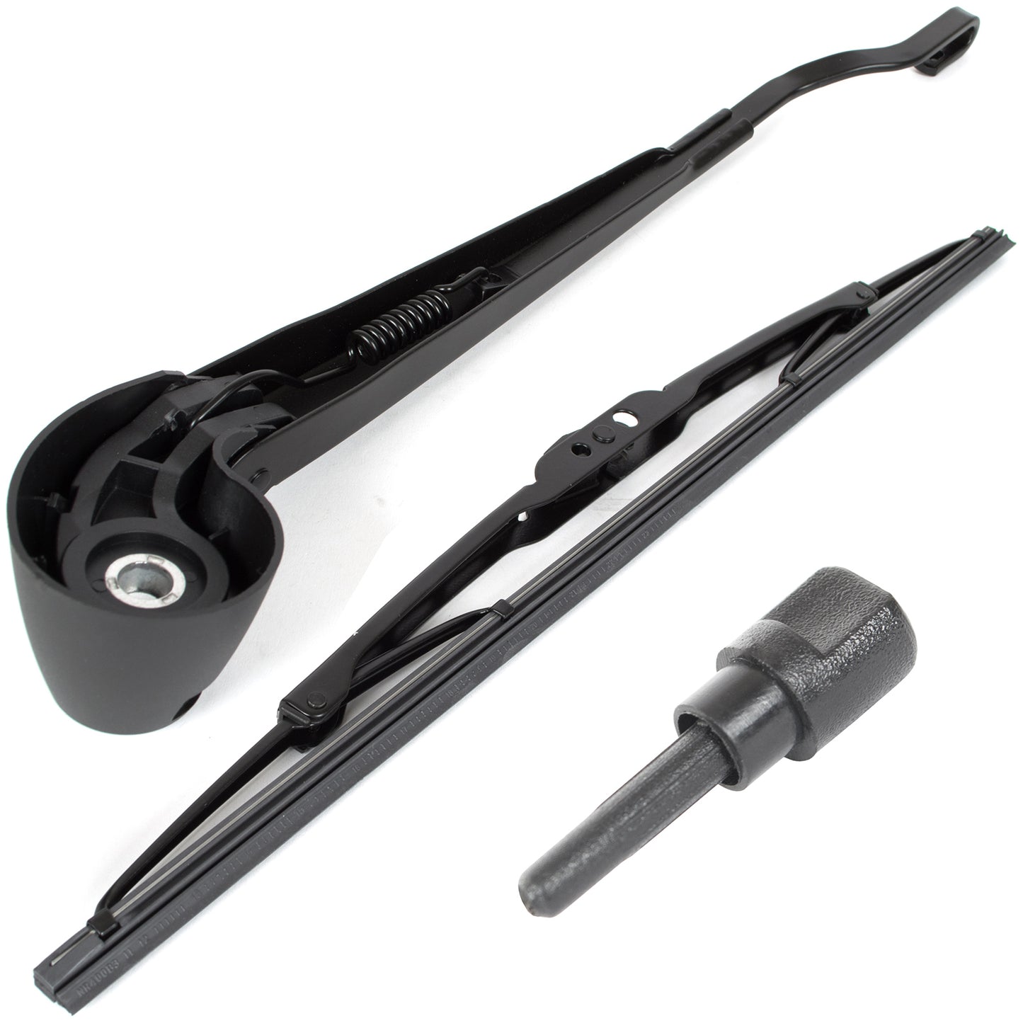 Seat Leon I 99-06 rear wiper arm + blade WITH WASHER JET HOLE + rear window washer nozzle COMPLETE