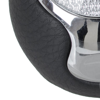 Alfa Romeo Mito 2008 - Gear knob BLACK ECO-LEATHER + CHROME 6 SPEEDS
