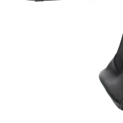 BMW 7 E32 85-94 gear knob BLACK ECO-LEATHER + gaiter BLACK with frame 5 GEARS