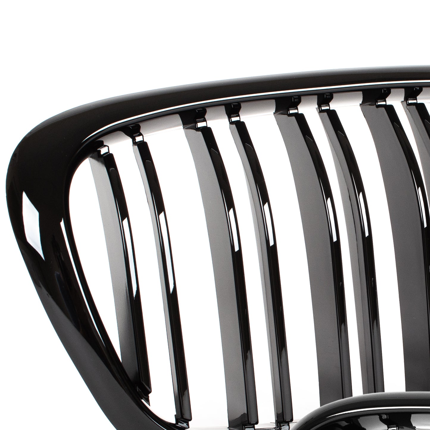 BMW 5 E39 95-03 SEDAN / ESTATE grilles (kidneys) left + right set BLACK GLOSSY DOUBLE BAR