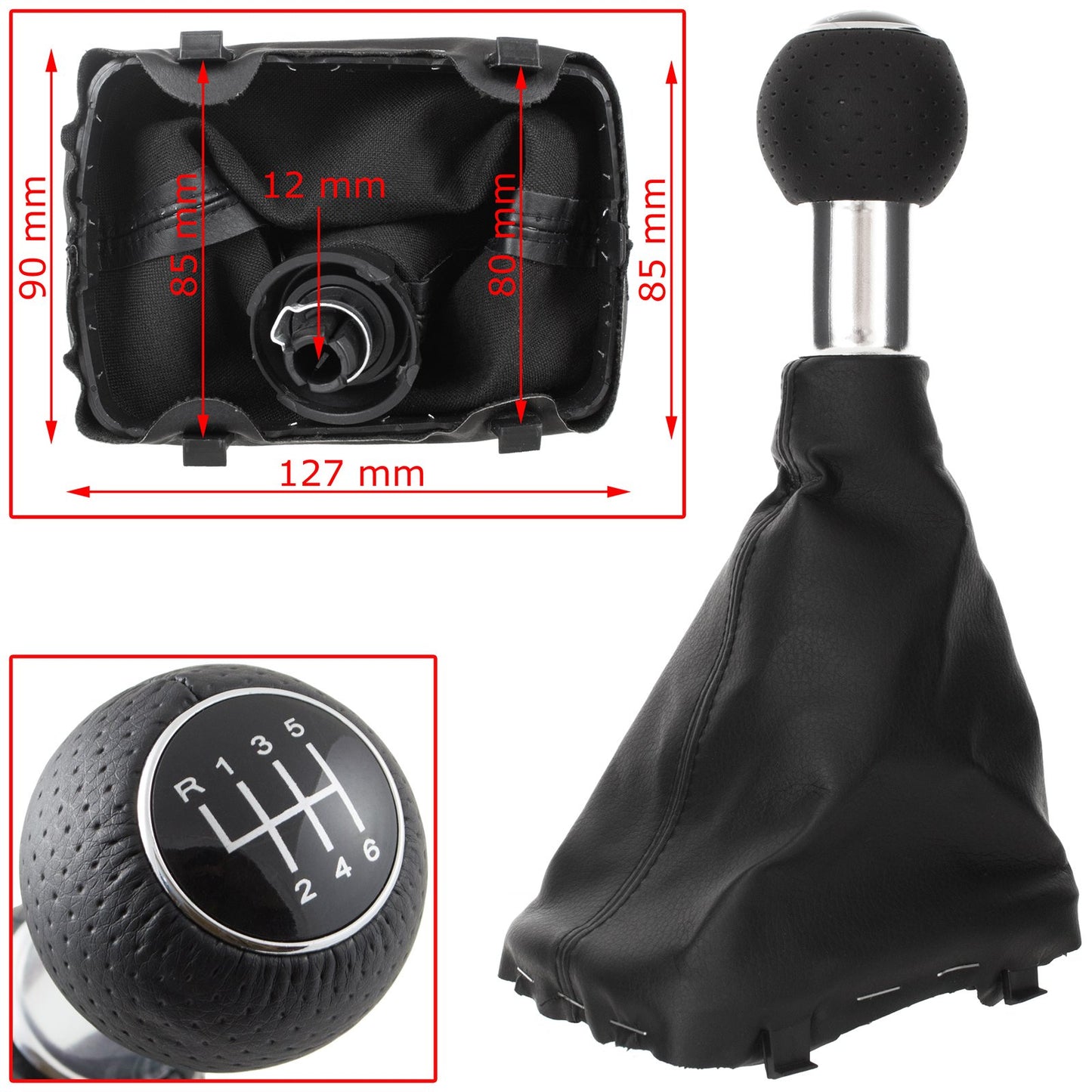 Audi A3 8L 00-06 gear knob 6 SPEED + GAITER