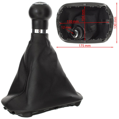 VW Passat B5 FL 00-05 BLACK gear knob + gaiter with frame 6 SPEEDS