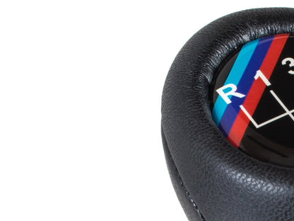 BMW E30 E32 E34 E36 E38 E39 E46 E53 Z3 gear knob BLACK LEATHER M-PACK 6 SPEED