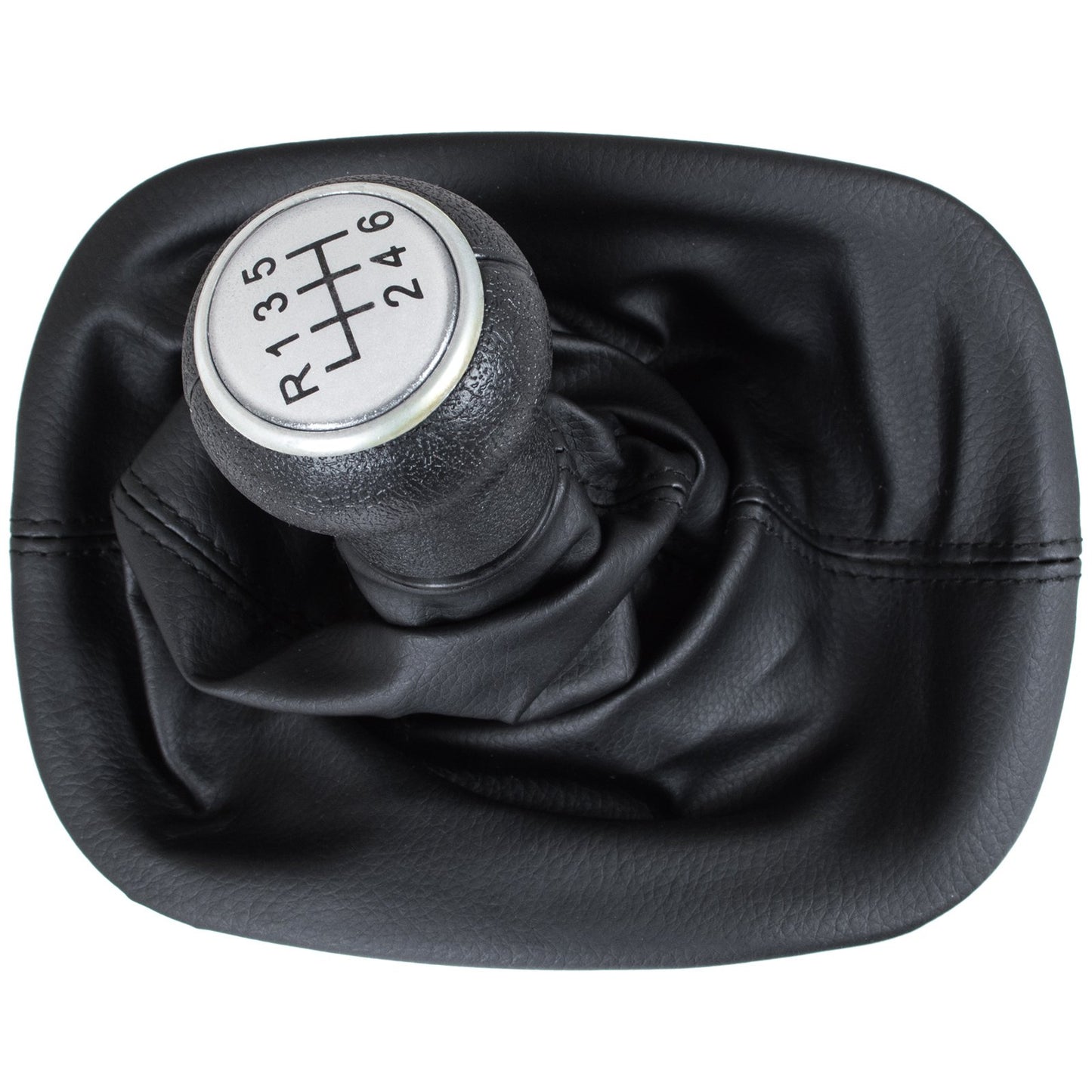 VW Passat B5 96-00 gear knob SILVER + gaiter with frame 6 SPEEDS