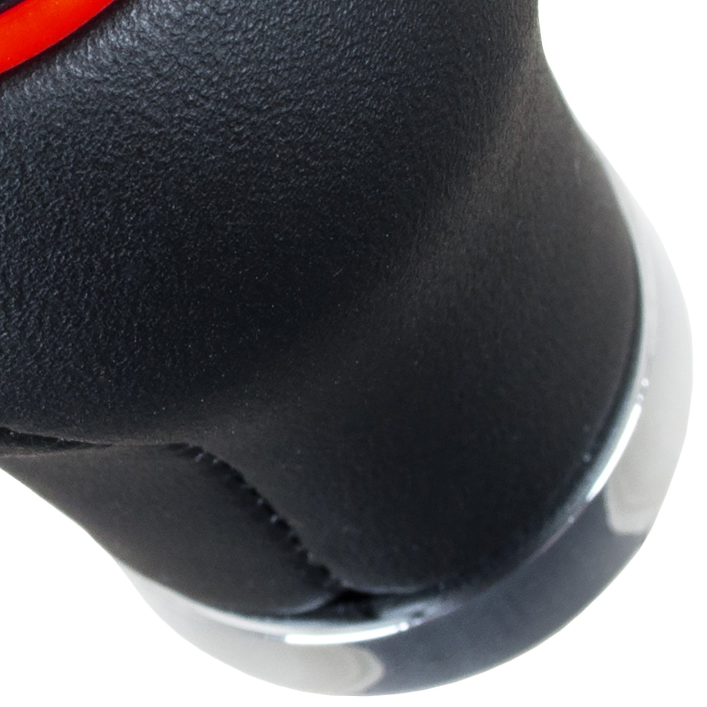Audi Seat Skoda VW gear knob BLACK + RED RING + CHROME 6 SPEEDS