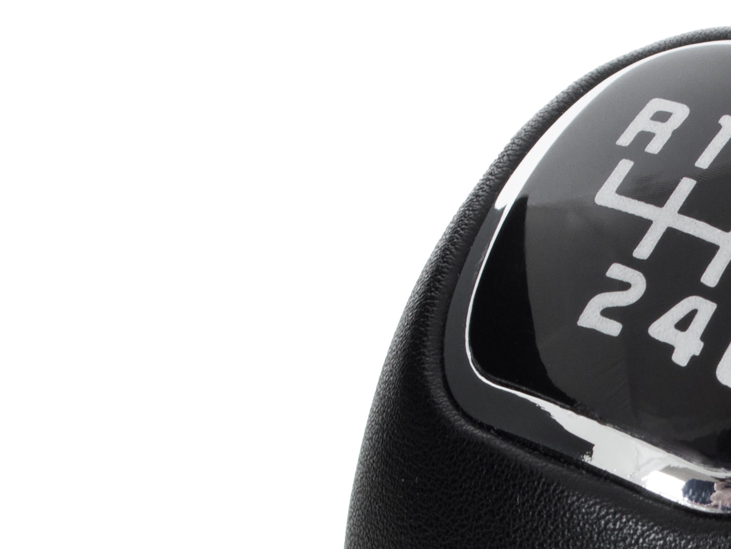 Hyundai i30 07-12 gear knob BLACK LEATHER 6-SPEED