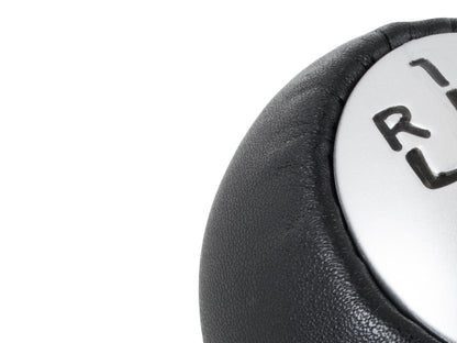 Renault Espace IV Gear knob 6 SPEED BLACK LEATHER + SILVER