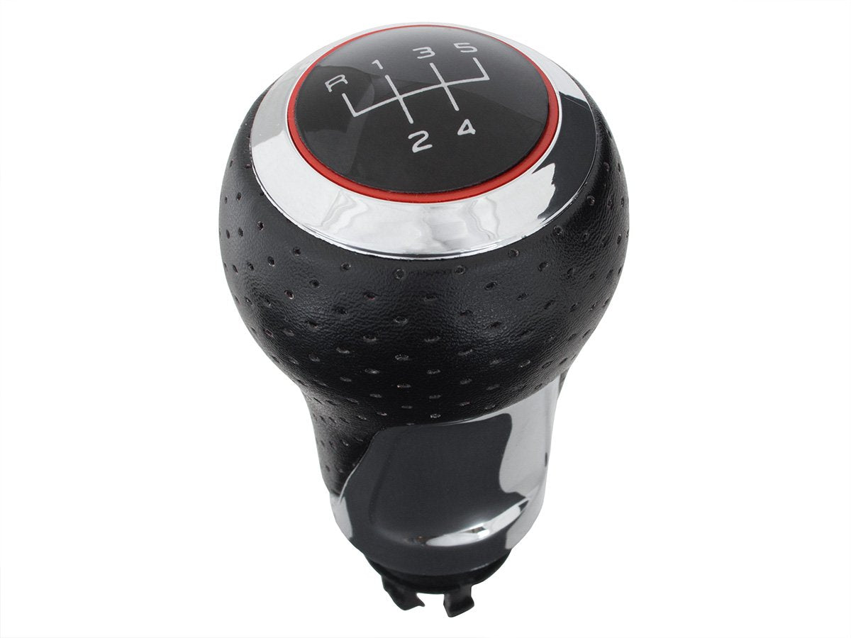 Audi A3 8L 96-03 Gear knob S-LINE BLACK + CHROME 5 SPEED (R at the top)