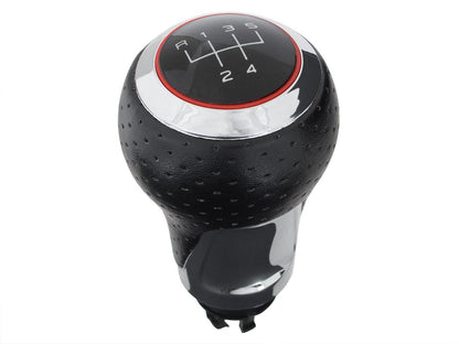Audi A3 8L 96-03 Gear knob S-LINE BLACK + CHROME 5 SPEED (R at the top)
